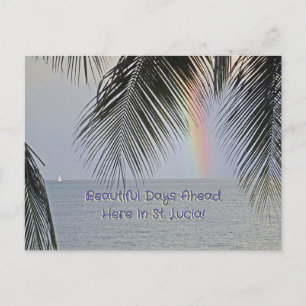 "HET WORDT EEN GEWELDIGE DAG IN ST. LUCIA" BRIEFKAART