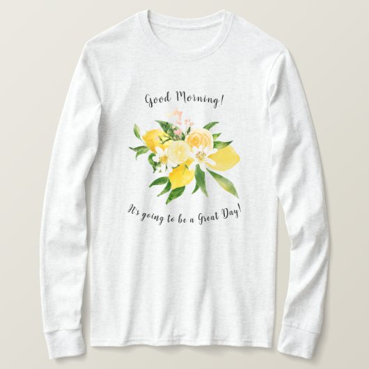 Het wordt een geweldige dag lange T-shirt (Design voorkant)