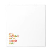 Het wordt een goede dag notitieblok (Voorkant)
