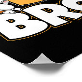 Het wordt een grote broer - een nieuwe babybroer poster (Hoek)