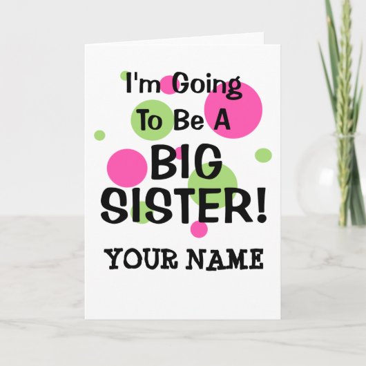 Het wordt een grote SISTER! Aankondiging (Voorkant)