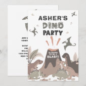 Het wordt een laatste vulkaandinosaurusdag. kaart (Voorkant / Achterkant)