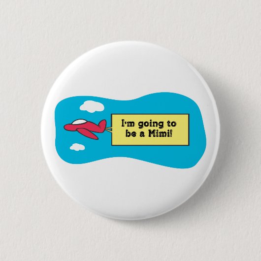 Het wordt een Mimi! Ronde Button 5,7 Cm (Voorkant)
