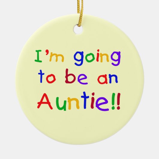 Het wordt een ouderwetse primitieve cadeautjes keramisch ornament (Voorkant)