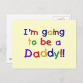 Het wordt een pap-primaire kleuren briefkaart (Voorkant / Achterkant)