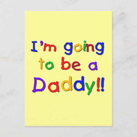 Het wordt een pap-primaire kleuren briefkaart (Voorkant)