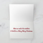 *HET WORDT EEN VROLIJK KERSTFEEST* ONDER ARRESTATI FEESTDAGEN KAART (Binnen)