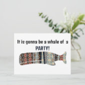 Het wordt een walvis van een partij kaart (Staand voorkant)