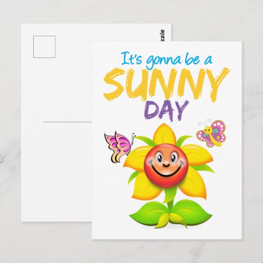 Het wordt een zonnige dag briefkaart (Voorkant / Achterkant)