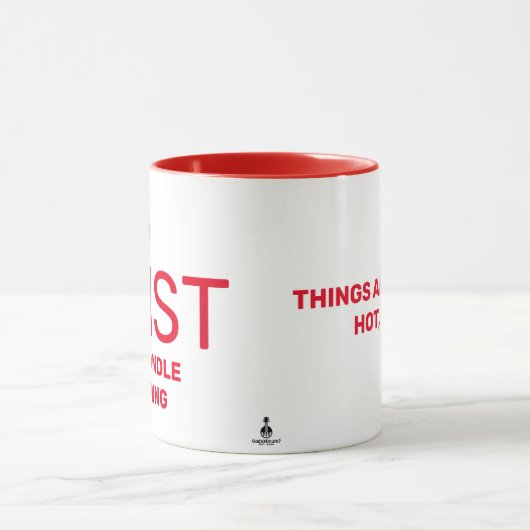 Het wordt heet, maar... mok (Midden)