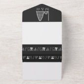 Het wordt in zwart toegevoegd all in one uitnodiging (Buitenkant)