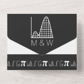 Het wordt in zwart toegevoegd all in one uitnodiging (Achterkant)