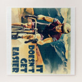 Het wordt niet makkelijker fietsen legpuzzel (Horizontaal)