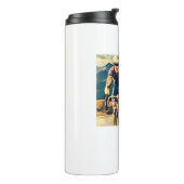 Het wordt niet makkelijker fietsen thermosbeker (Gedraaid links)