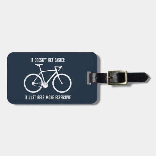 Het wordt niet makkelijker, het wordt alleen maar  bagagelabel (Voorkant horizontaal)