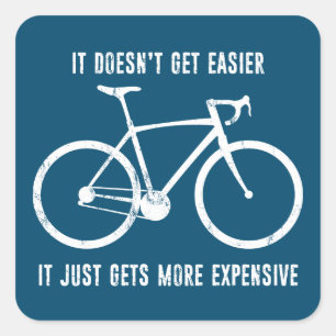 Het wordt niet makkelijker, het wordt alleen maar  vierkante sticker