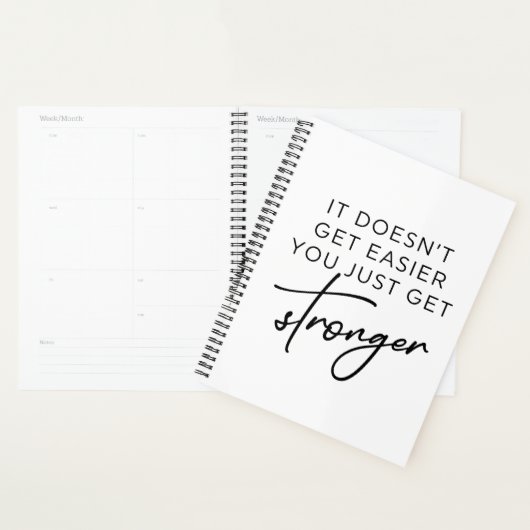 Het wordt niet makkelijker om alleen maar sterker  planner (Display)