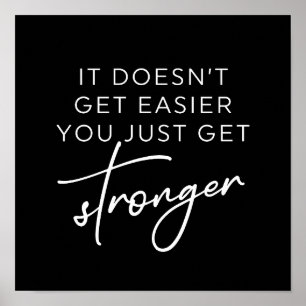 Het wordt niet makkelijker om alleen maar sterker  poster