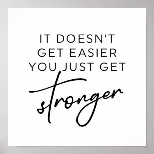 Het wordt niet makkelijker om alleen maar sterker  poster