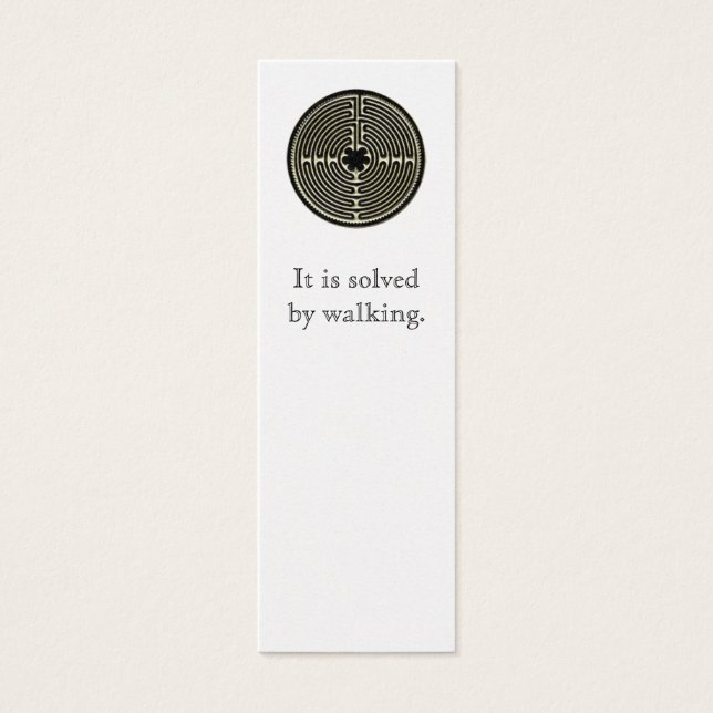 Het wordt opgelost door te lopen. mini visitekaartjes (Voorkant)