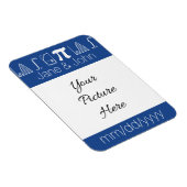 Het wordt opgeteld in Blue Save-the-Date Magnet Magneet (Rechterzijde)