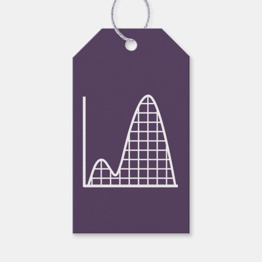 Het wordt opgeteld in Paarse geschenk Label Cadeaulabel (Voorkant)