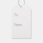 Het wordt opgeteld in Paarse geschenk Label Cadeaulabel (Achterkant)