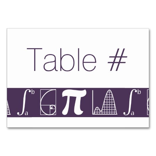 Het wordt opgeteld in Paarse tafel Kaart (Voorkant)