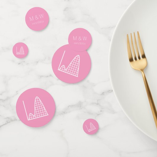 Het wordt opgeteld in Petal Pink Table Confetti (Groep)