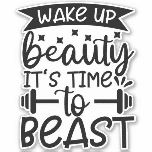 het wordt tijd om te beesten sticker (Voorkant)