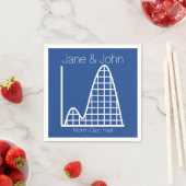 Het wordt toegevoegd in Blue Napkins Servetten (Insitu)