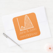 Het wordt toegevoegd in Oranje sticker (Envelop)