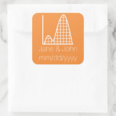 Het wordt toegevoegd in Oranje sticker (Tas)