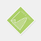 Het wordt toegevoegd in Peridot Napkins Servetten (Hoek)