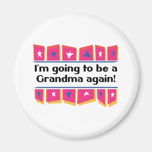 Het wordt weer een oma! magneet (Voorkant)