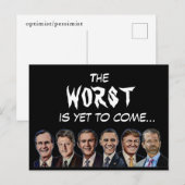 Het WORST is nog niet... Briefkaart (Voorkant / Achterkant)