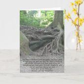 Het wortel geschoten Wenskaart van de Aanmoediging Kaart (Gele Bloem)