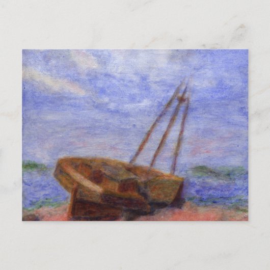 Het wrak, Briefkaart (Voorkant)