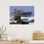 Het wrak van de Amerikaanse Star Canarische Eiland Poster (Keuken)