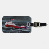 HET WRAK VAN DE EDMUND FITZGERALD BAGAGELABEL (Voorkant horizontaal)