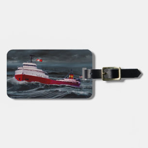 HET WRAK VAN DE EDMUND FITZGERALD BAGAGELABEL