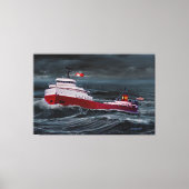 HET WRAK VAN DE EDMUND FITZGERALD CANVAS AFDRUK (Voorkant)