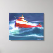 HET WRAK VAN DE EDMUND FITZGERALD CANVAS AFDRUK (Voorkant)
