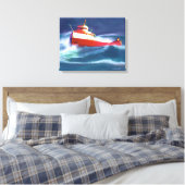 HET WRAK VAN DE EDMUND FITZGERALD CANVAS AFDRUK (Insitu (Slaapkamer))
