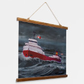 HET WRAK VAN DE EDMUND FITZGERALD HANGEND WANDKLEED (Gebogen)