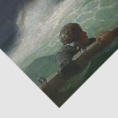 “Het wrak van het Covenant” door NC Wyeth Tissuepapier (Detail)