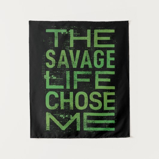 Het wrede leven koos me wandkleed (Voorkant)