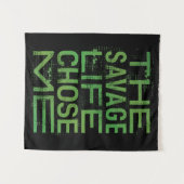 Het wrede leven koos me wandkleed (Voorkant (horizontaal))