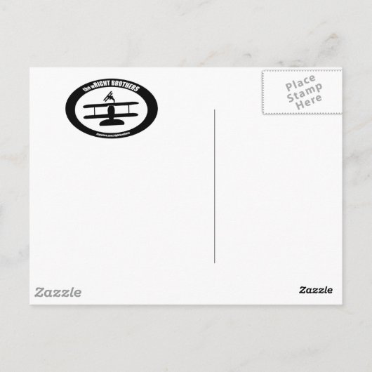 het wRIGHT BROTHERS-briefkaart Briefkaart (Achterkant)