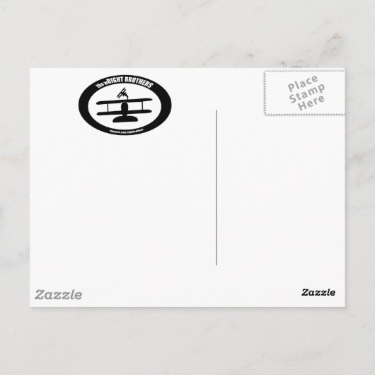 het wRIGHT BROTHERS-briefkaart Briefkaart (Achterkant)